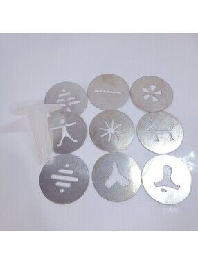 Wear-Ever Super Shooter Cookie Candy Maker 70001 decorator tip 9 discs die set